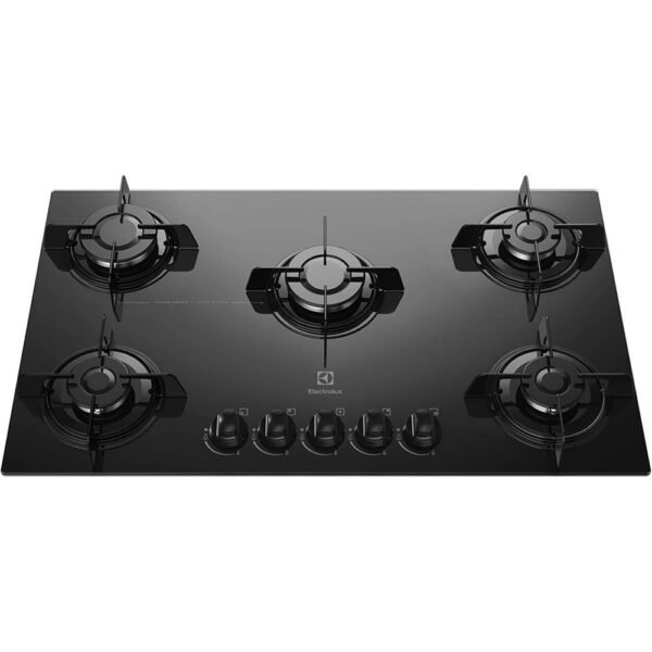 Cooktop à Gás Electrolux KE5GP 5 Bocas e Mesa em Vidro Temperado - Bivolt