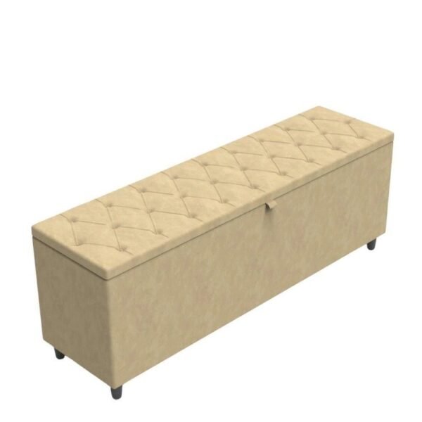 Recamier Bau Rico 140x Suede Cappuccino - Majú Decor