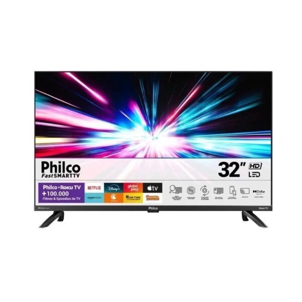 Smart Tv Led 32 Philco Borda Infinita Roku Tv - PTV32G7PR2CGB